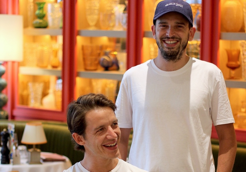 Courtesy of Pierre Lucet-Penato for La Nouvelle Garde. L-R: Charles Perez, Victor Dubillot