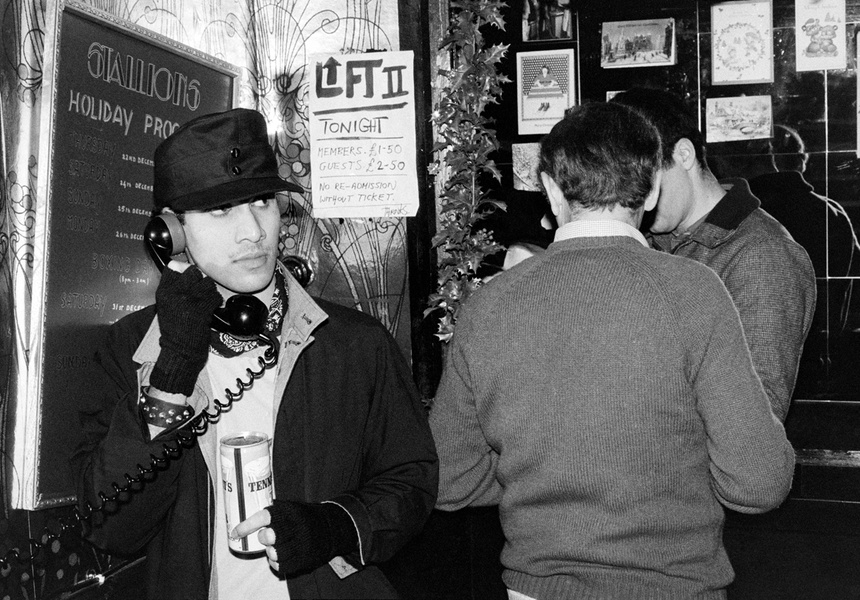 1983, The Lift at Stallions. Tony Rahaman. Photo: courtesy of Dave Swindells