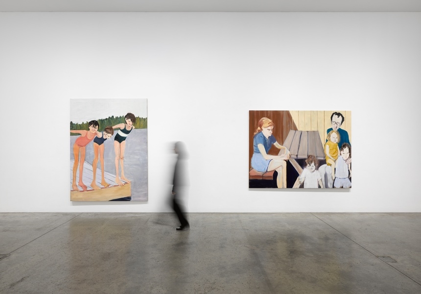 Installation view, Chantal Joffe: I Remember Victoria Miro © Chantal Joffe. Courtesy the artist and Victoria Miro