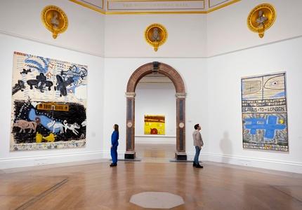 Installation view of the ‘Rose Wylie: the Picture Comes First' exhibition at the Royal Academy of
Arts, London (28 February–19 April 2026). Photo © Royal Academy of Arts, London / David Parry.
© Rose Wylie