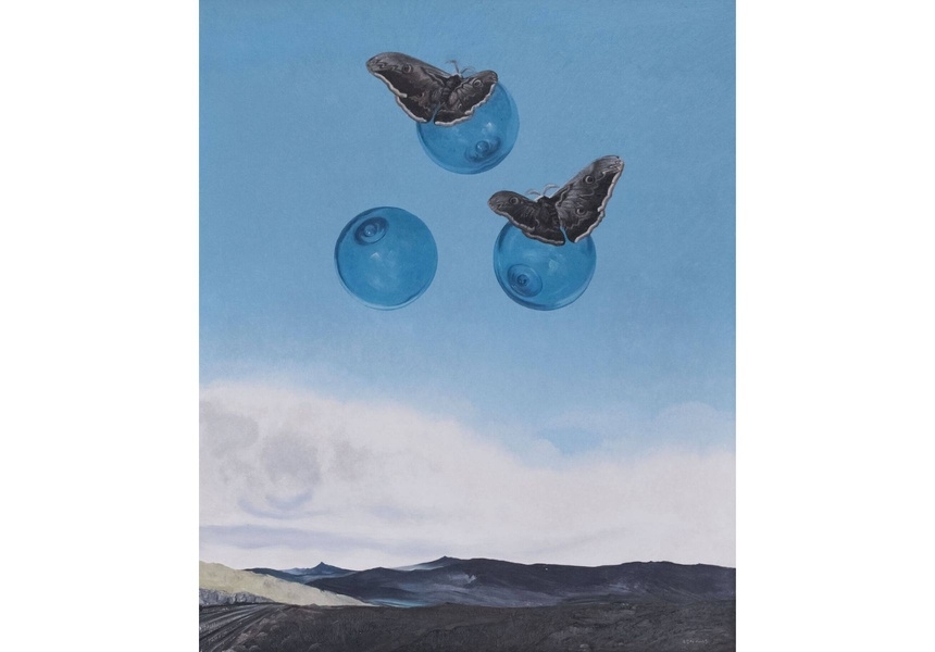 Marion Adnams: Emperor Moths / Thunder On the Left, 1963. © The Estate of Marion Adnams. Courtesy of Richard Saltoun London, Rome and New York.