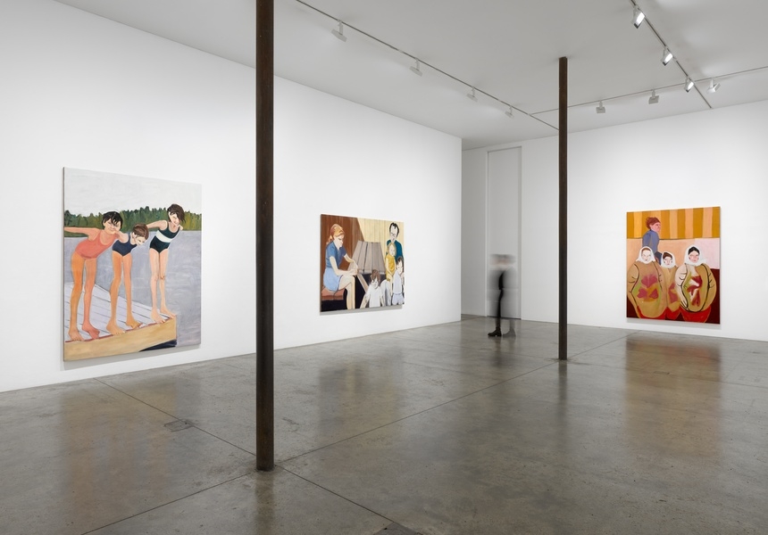 Installation view, Chantal Joffe: I Remember Victoria Miro © Chantal Joffe. Courtesy the artist and Victoria Miro