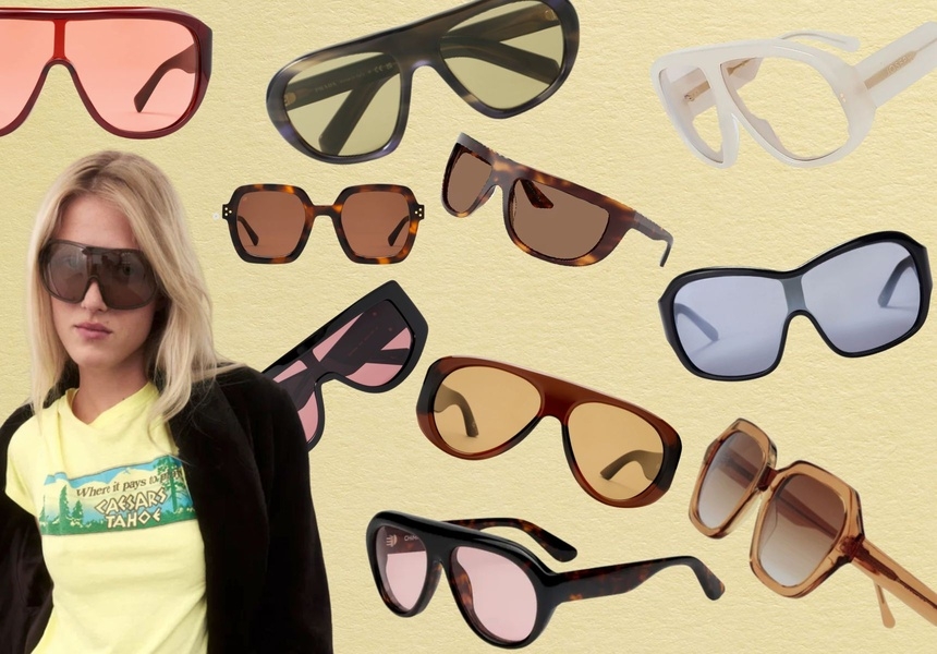 Clockwise from top left: Jimmy Fairly, Jimmy Fairly, Prada, Oliver Peoples x Khaite, Joseph, Hot Future, Finlay, Le Specs, Chimi, Gucci, Lexxola