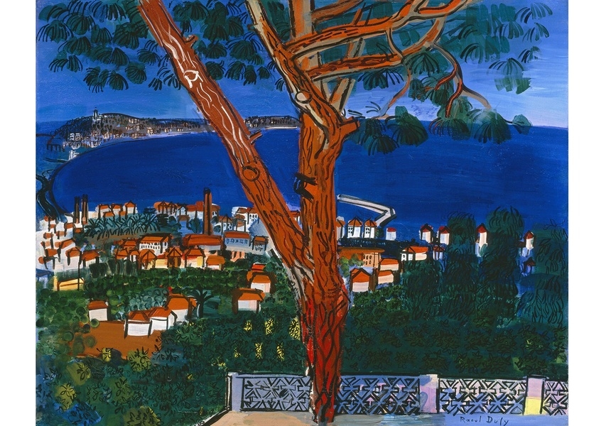 Raoul Dufy, Golfe Juan, 1927. Oil on canvas, mounted on board. Collection of the McNay Art
Museum, Bequest of Marion Koogler McNay, 1950.38