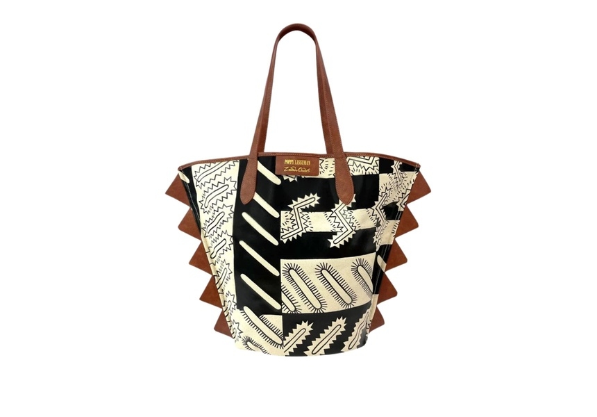 Poppy Lissiman x Zandra Rhodes Geo Sparkle tote